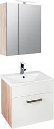 Iddis Мебель для ванной Mirro 50 подвесная белая/ясень шимо – фотография-1